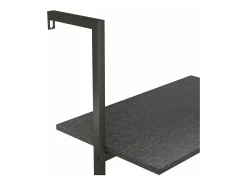 Estantería inclinada de 3 niveles negro 64x35x120,5 cm