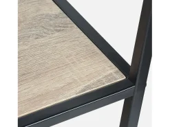 Estantería industrial de metal y efecto madera, 5 niveles madera
