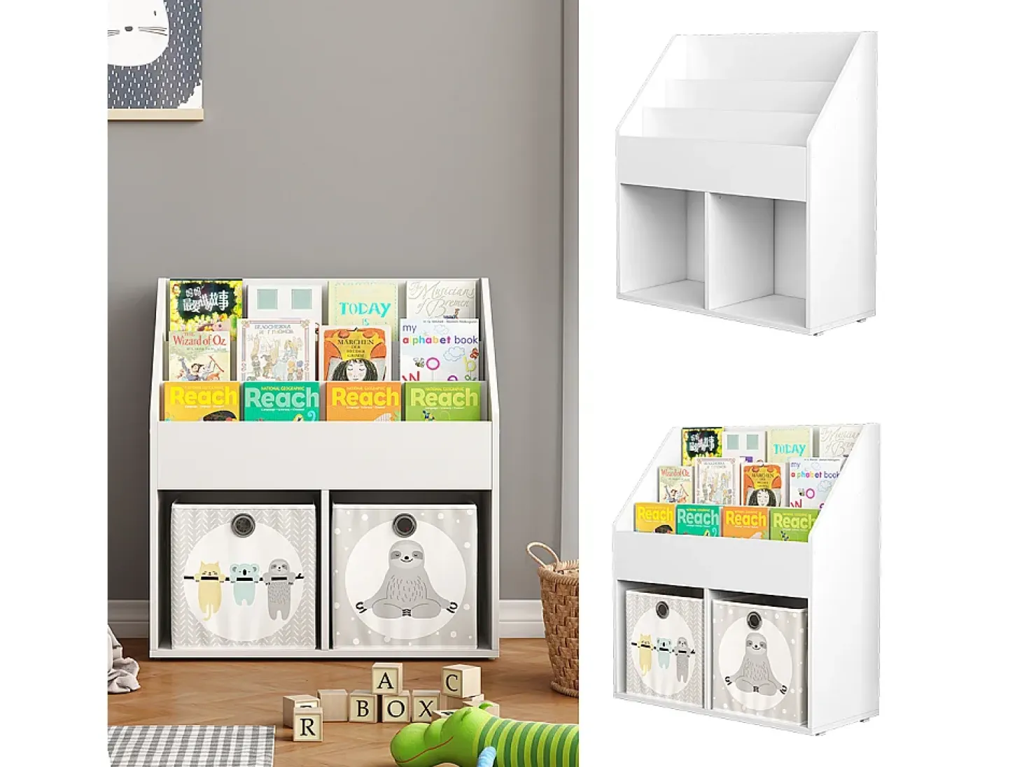 Estantería infantil blanco 72x30.5x79 conny