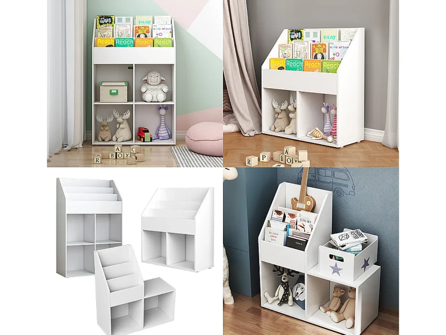 Estantería infantil blanco 72x30.5x79 conny