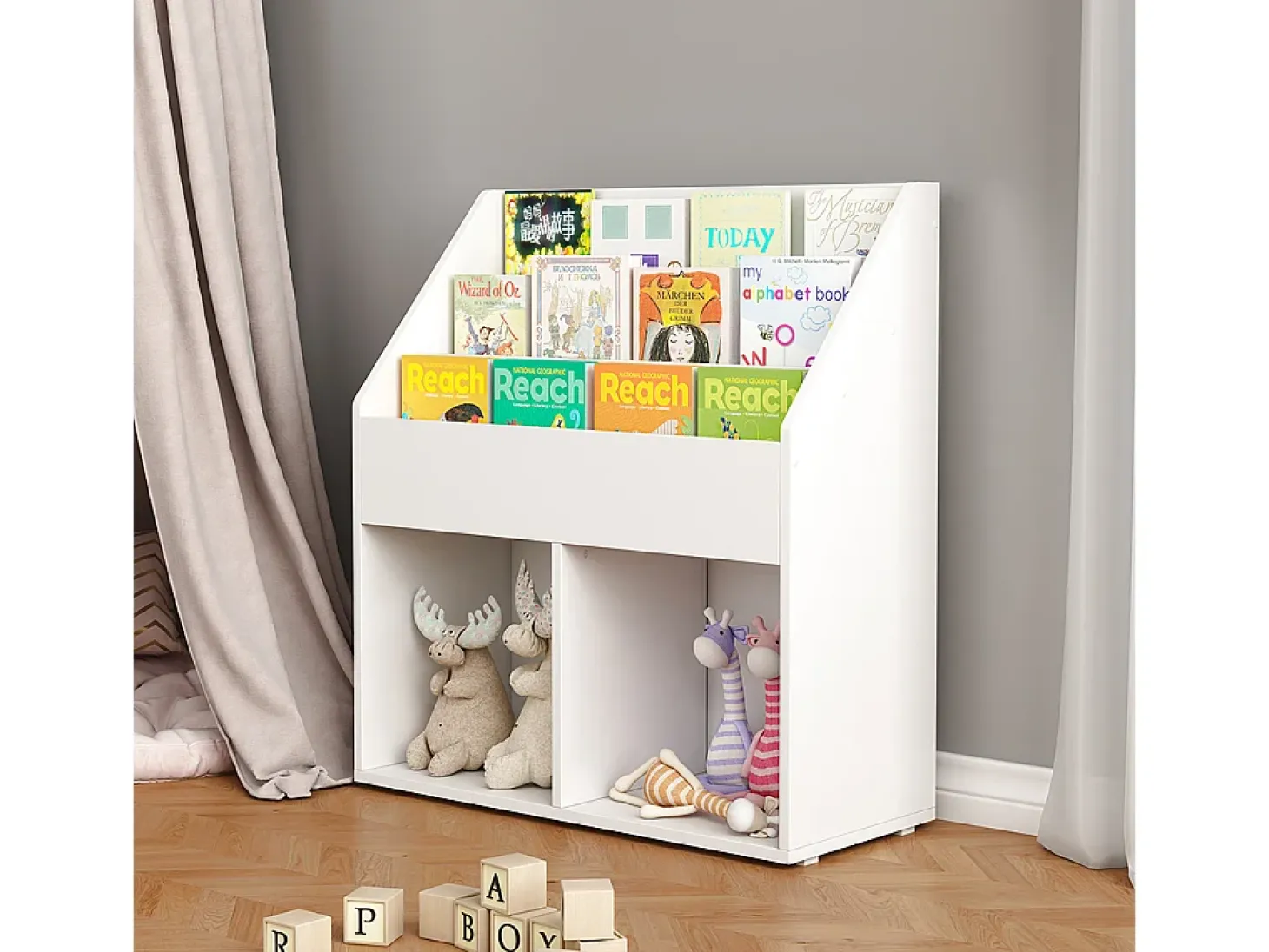 Estantería infantil blanco 72x30.5x79 conny