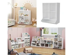 Estantería infantil blanco 65.5x31x82.5 conny