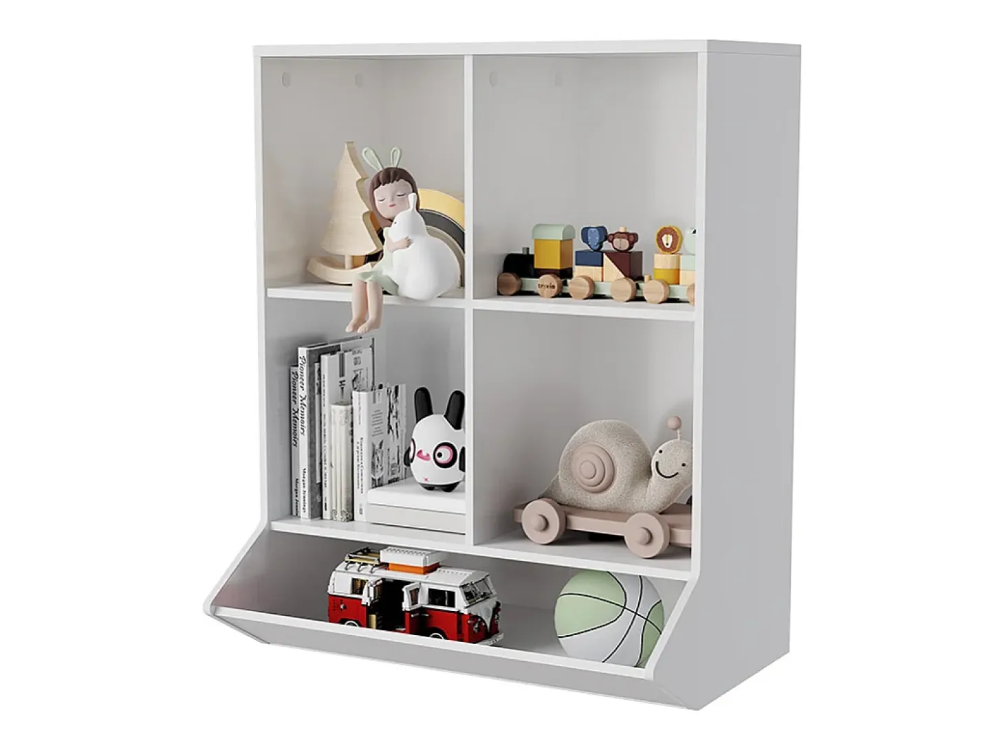Estantería infantil blanco 65.5x31x82.5 conny