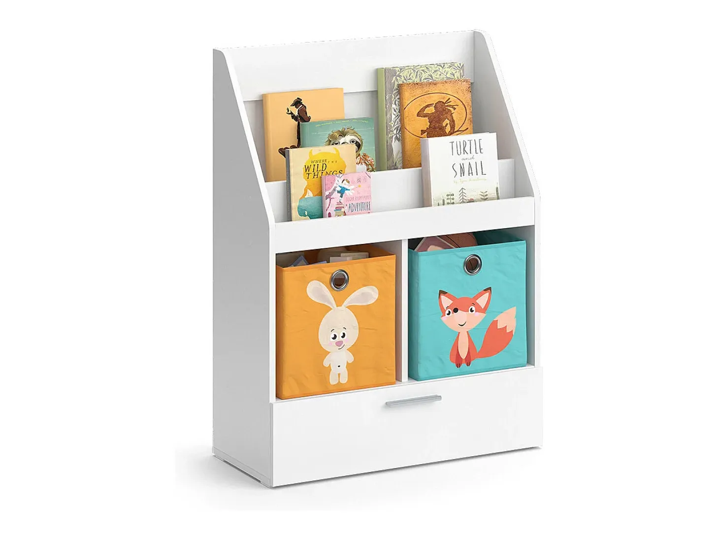 Estantería infantil blanco 72x31.2x96.2 luigi