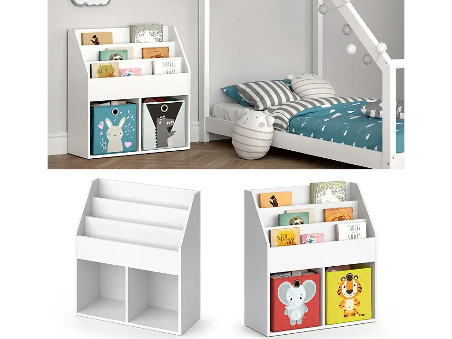 Estantería infantil blanco 72x30.7x79 luigi