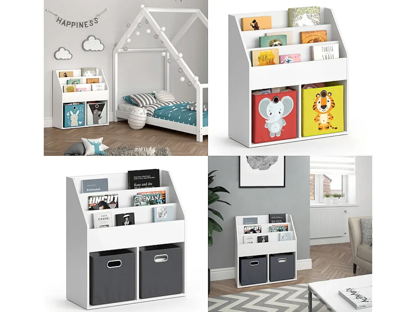 Estantería infantil blanco 72x30.7x79 luigi
