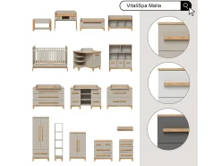 Estantería infantil cachemira/artesanal 35.2x30x159.5 malia
