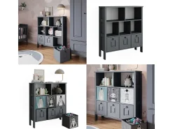 Estantería infantil gris 103.6x32.6x113.4 ajaton