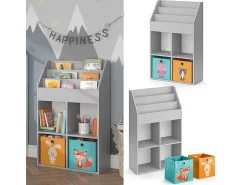 Estantería infantil gris 72x31.2x114.2 luigi