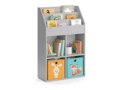 Estantería infantil gris 72x31.2x114.2 luigi
