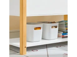 Estantería Infantil Multifuncional Organizador de Juguetes y Libros de 2 estantes 85 x 42 x 45 cm KMB35-W SoBuy ES