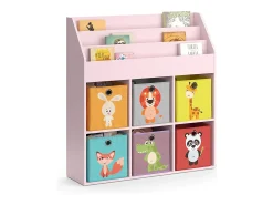 Estantería infantil rosa 107.2x31.2x114.2 luigi