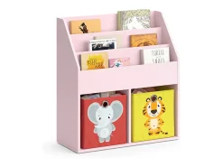 Estantería infantil rosa 72x30.7x79 luigi