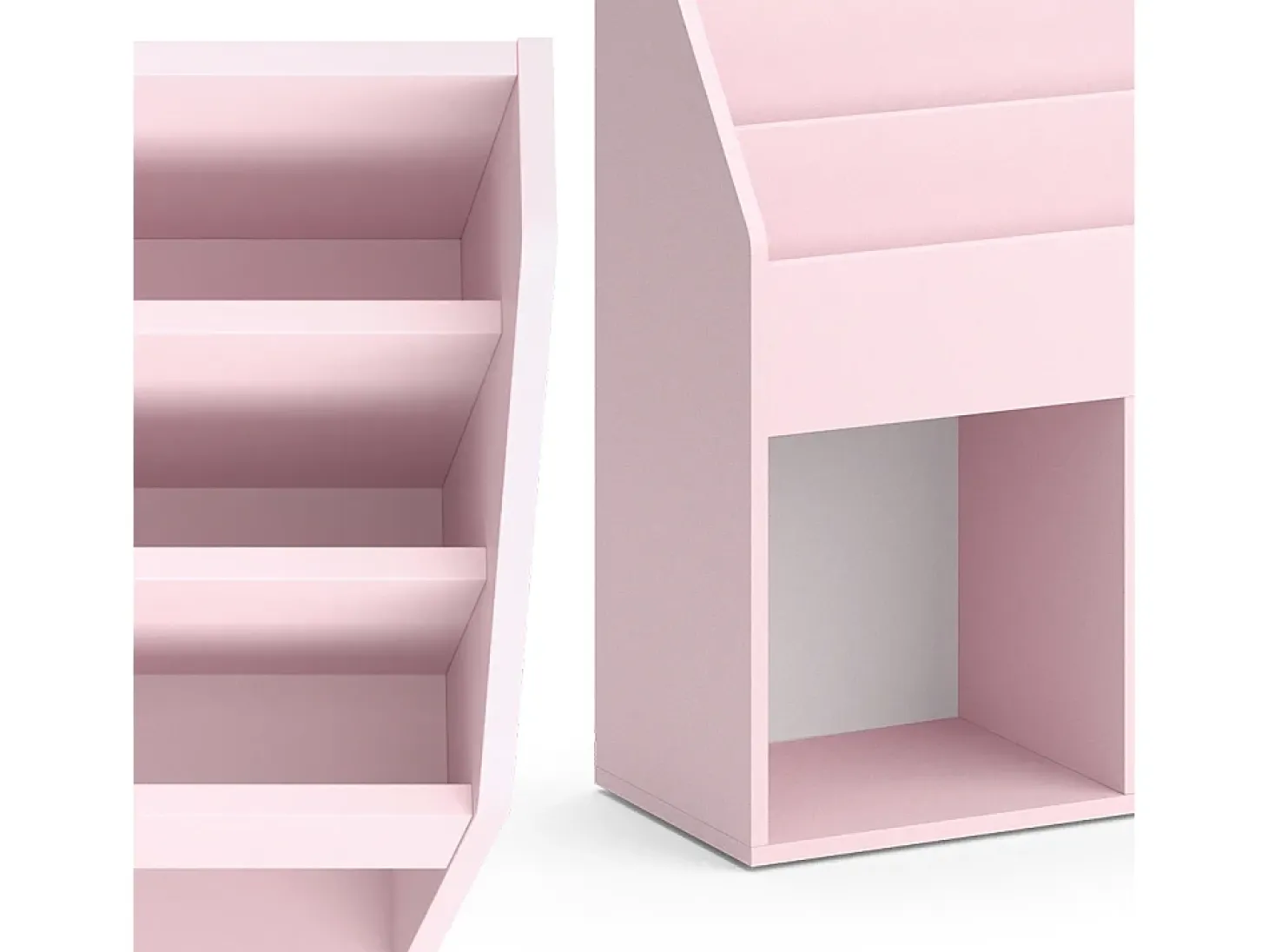 Estantería infantil rosa 72x30.7x79 luigi