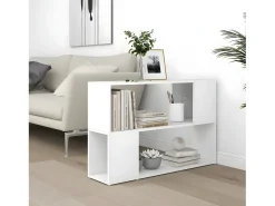 Estantería librería madera contrachapada blanco 100x24x63 cm