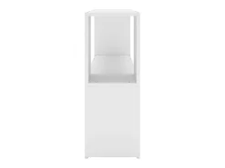 Estantería librería madera contrachapada blanco 100x24x63 cm