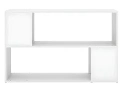 Estantería librería madera contrachapada blanco 100x24x63 cm