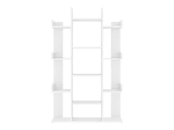 Estantería librería madera contrachapada blanco 86x25,5x140 cm