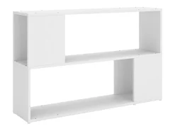 Estantería librería madera contrachapada blanco 100x24x63 cm