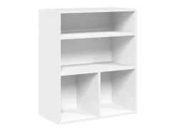 Estantería librería madera de ingeniería blanca 60x30x71,5 cm