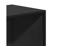 Estantería librería madera ingeniería negra 65,5x33x107,5 cm