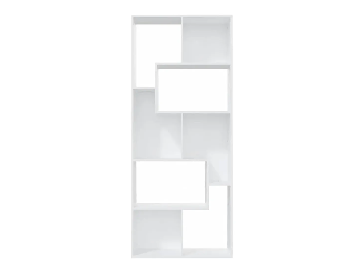 Estantería librería madera contrachapada blanco 67x24x161 cm