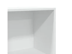 Estantería librería madera de ingeniería blanco 40x30x189 cm