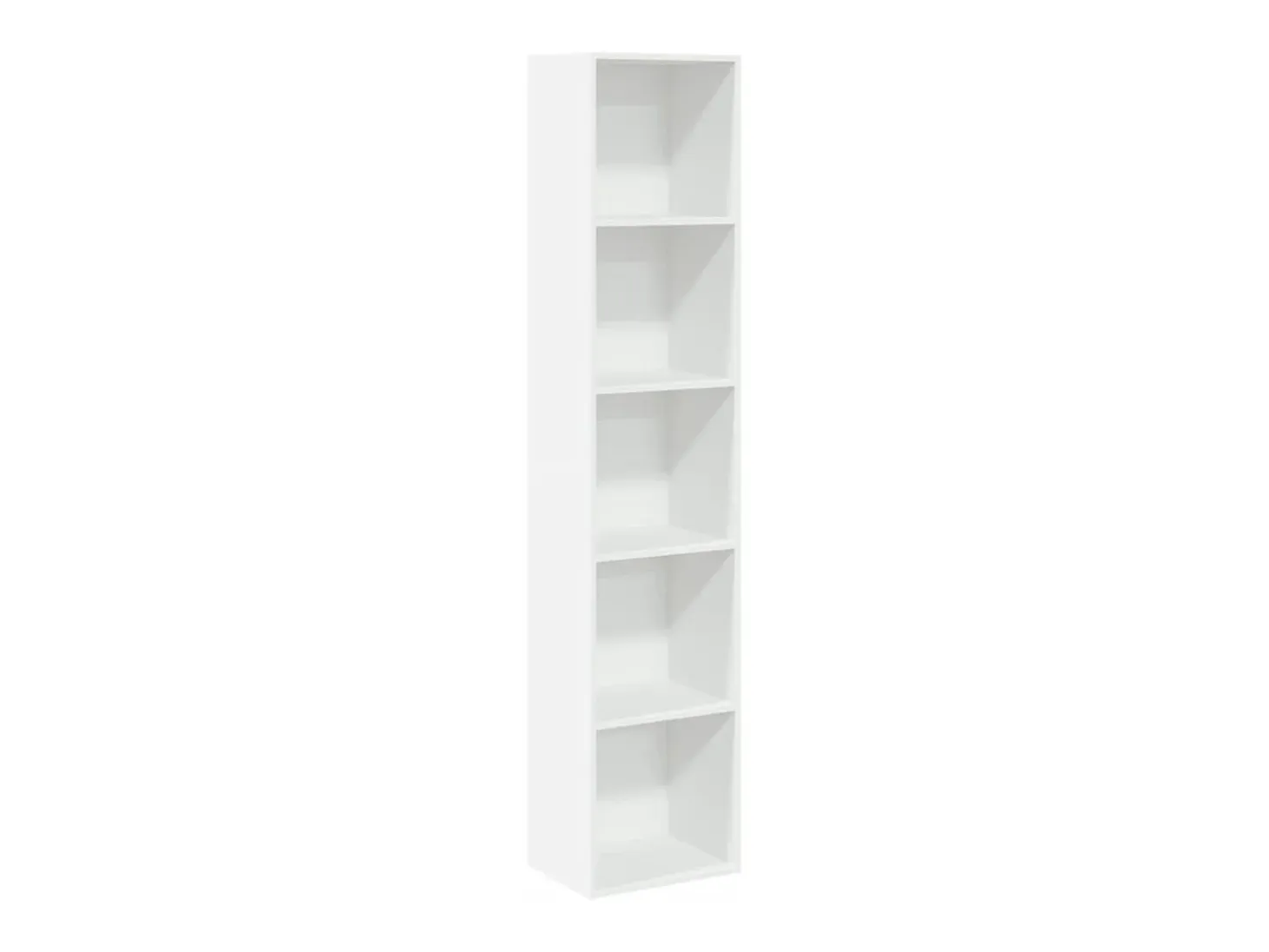 Estantería librería madera de ingeniería blanco 40x30x189 cm