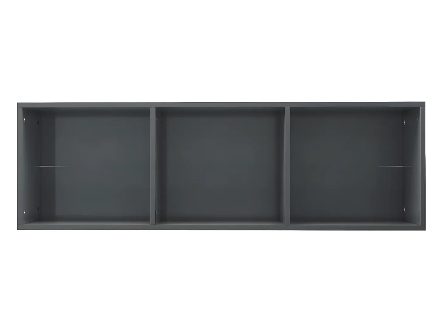 Estantería libros madera contrachapada gris brillo 36x30x114cm