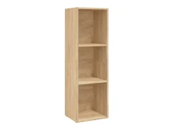 Estantería libros/mueble TV contrachapada roble 36x30x114 cm
