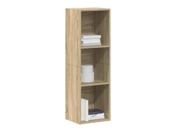 Estantería libros/mueble TV contrachapada roble 36x30x114 cm