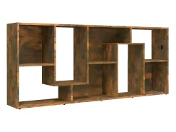 Estantería madera contrachapada color roble ahumado 67x24x161cm