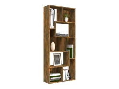 Estantería madera contrachapada color roble ahumado 67x24x161cm