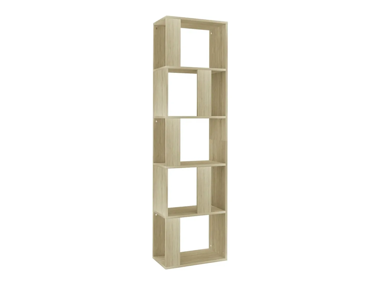 Estantería madera contrachapada color roble Sonoma 45x24x159 cm