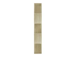 Estantería madera contrachapada color roble Sonoma 45x24x159 cm