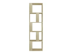Estantería madera contrachapada color roble Sonoma 45x24x159 cm