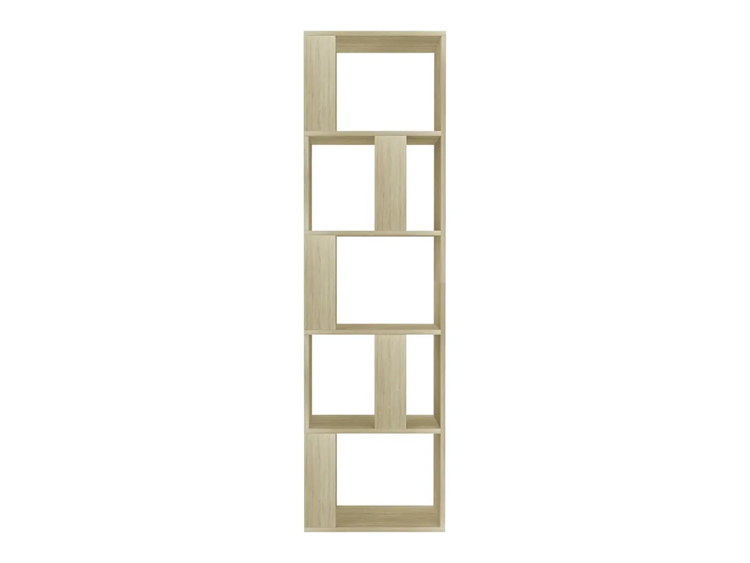 Estantería madera contrachapada color roble Sonoma 45x24x159 cm