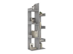 Estantería madera contrachapada gris Sonoma 48x25,5x140 cm