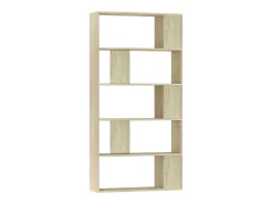 Estantería madera contrachapada color roble Sonoma 80x24x159 cm