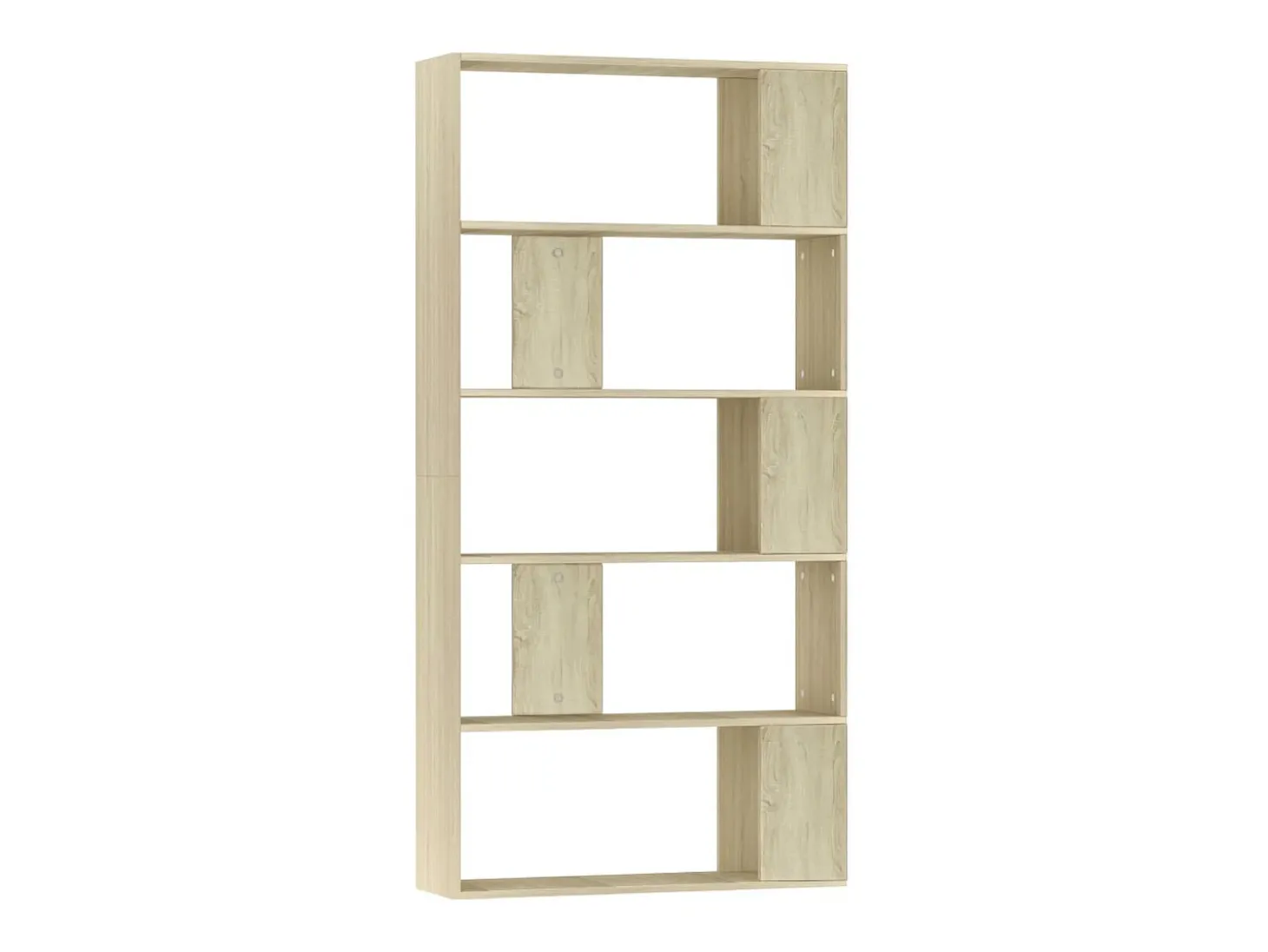 Estantería madera contrachapada color roble Sonoma 80x24x159 cm