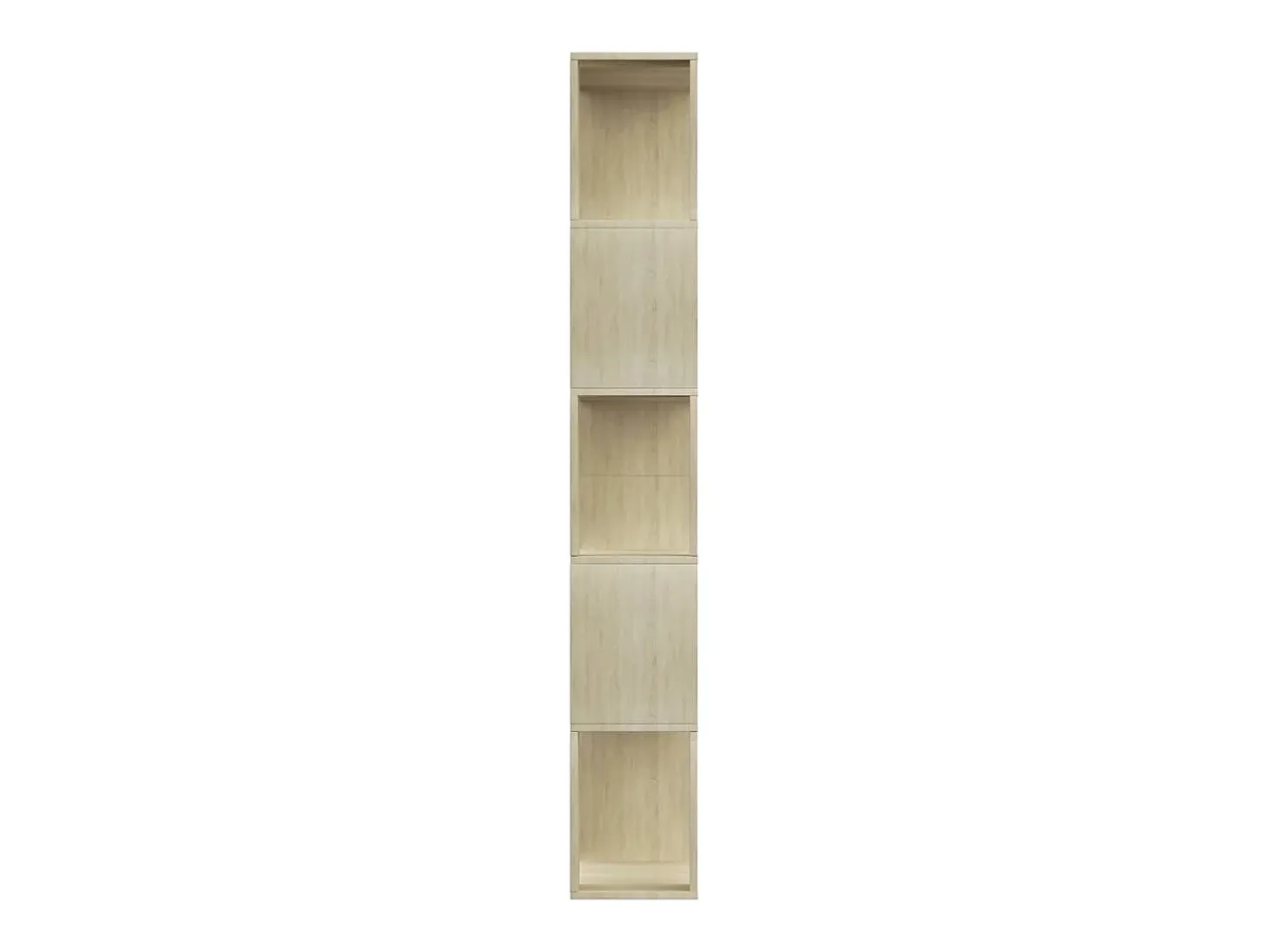 Estantería madera contrachapada color roble Sonoma 80x24x159 cm
