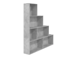 Estantería madera contrachapada gris hormigón 155x24x160cm