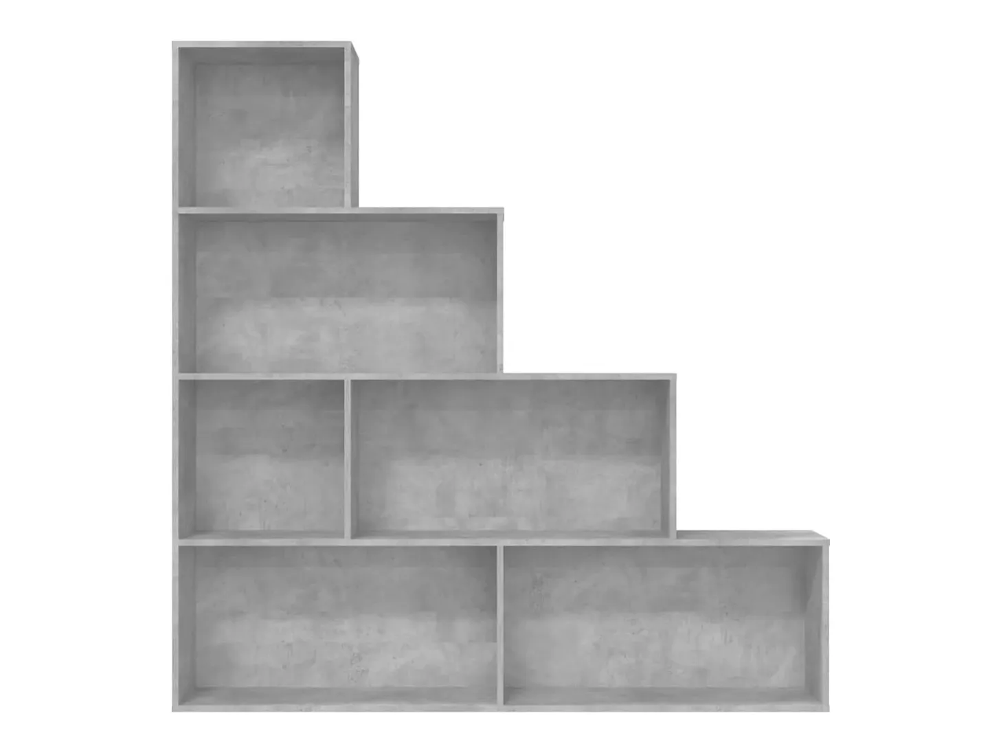 Estantería madera contrachapada gris hormigón 155x24x160cm