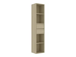 Estantería madera contrachapada color roble Sonoma 36x30x171 cm