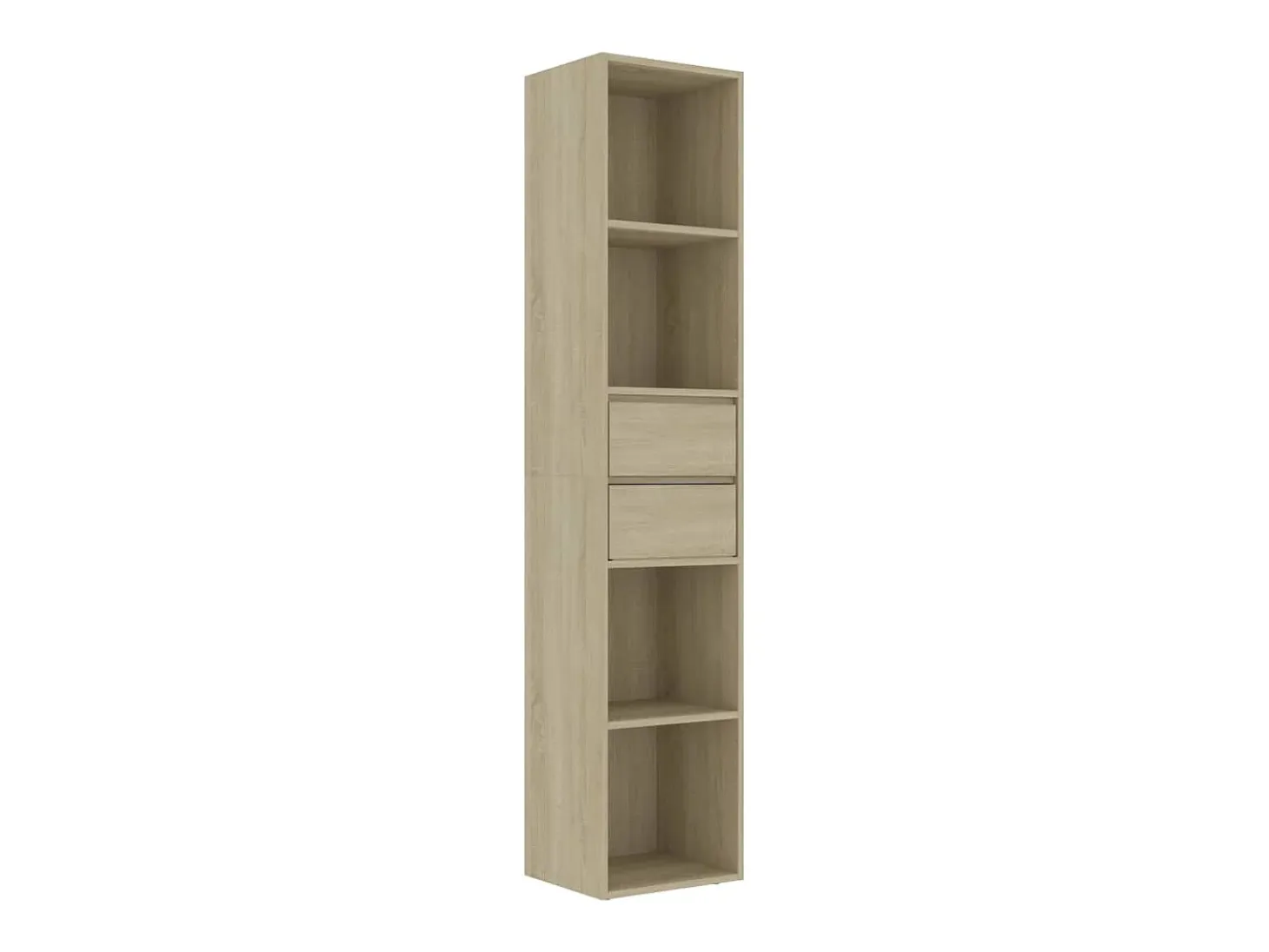 Estantería madera contrachapada color roble Sonoma 36x30x171 cm