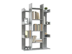 Estantería madera contrachapada gris Sonoma 86x25,5x140 cm