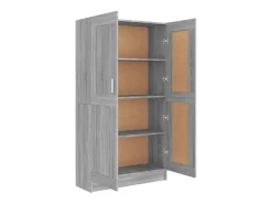 Estantería madera contrachapada gris Sonoma 82,5x30,5x150 cm