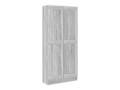 Estantería madera contrachapada gris Sonoma 82,5x30,5x185,5 cm