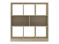 Estantería madera contrachapada color roble 97,5x29,5x100 cm