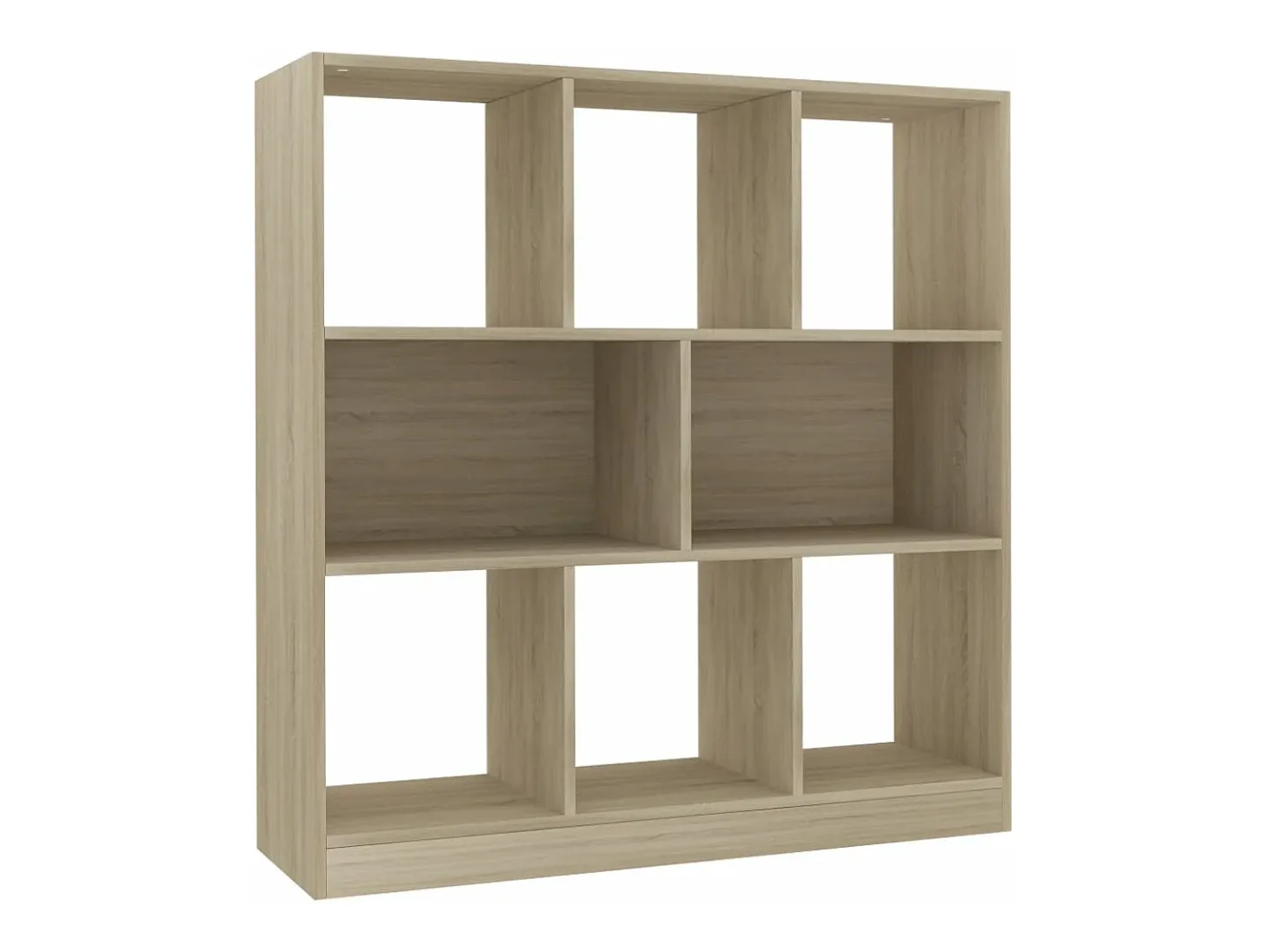Estantería madera contrachapada color roble 97,5x29,5x100 cm